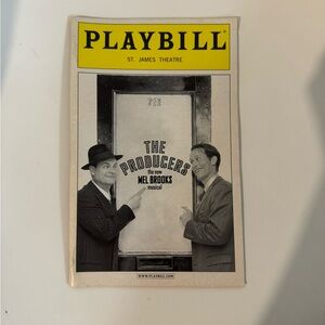 (OFFERS WELCOME) 2002 The Producers Playbill (St James Theater)